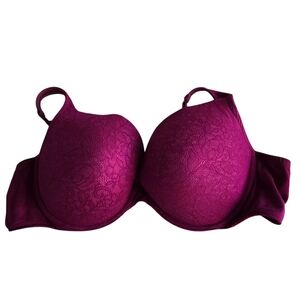 Elegant Lace Women's Bra in Purple